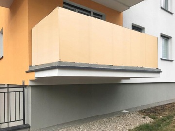 OSŁONA BALKONOWA 0,7X3M NA BALKON BEŻOWA + GRATIS!