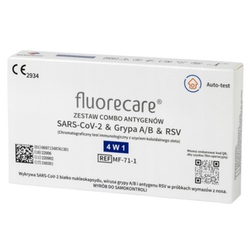 Test FLUORECARE Combo 4w1 COVID-19 Grypa AB RSV