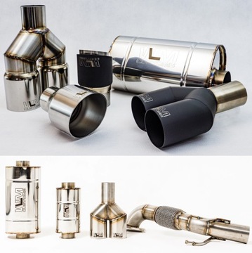 WLMcustoms Y-PIPE 2x63,5 двойной выхлопной патрубок