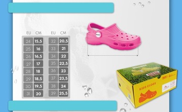 3Kamido Детские тапочки CROCO, Крокси Синий, 31 год