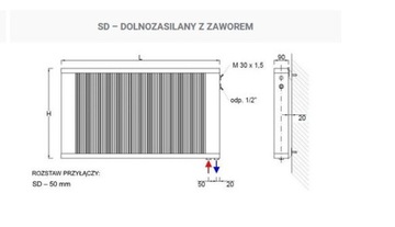 Grzejnik SOLLARIUS SD10/E/140 pompa ciepła 5565W
