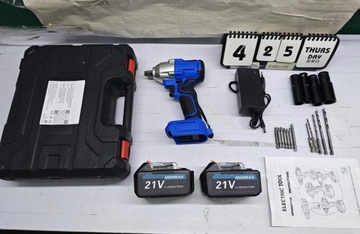 21В БЕСЩЕТОЧНЫЙ УДАРНЫЙ КЛЮЧ 1/2'' КОЛЕСНЫЙ КЛЮЧ 420NM+2AKU