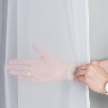 ГОТОВАЯ ШТОРА 140х250 белоснежная люверсы вуаль КЛАССИЧЕСКАЯ ШТОРА