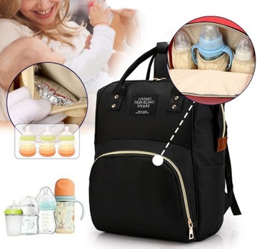 СУМКА ДЛЯ КОЛЯСКИ, ПРАКТИЧЕСКИЙ РЮКЗАК-ОРГАНИЗАТОР ДЛЯ МАМА, ПАПА, 3 В 1, ВМЕСТИТЕЛЬНОСТЬ, МОЛНИЯ