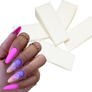 5x GĄBKA DO OMBRE ZDOBIEŃ MANICURE HYBRYD ŻEL