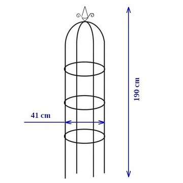 САДОВАЯ ПЕРГОЛА 1,9М КОЛОННА ДЛЯ РОЗ ЦВЕТЫ 0309