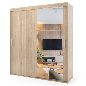 Szafa przesuwna dwudrzwiowa - MERIDA 130 x 245 cm, 18 mm