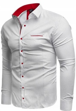 M - KOSZULA MĘSKA RL07 SLIM-FIT