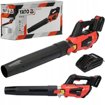 YATO АККУМУЛЯТОРНЫЙ ПЫЛЕСОС ДЛЯ ЛИСТЬЕВ, СНЕГА, ПЕСКА 18В + 4Ач