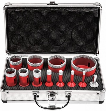 НАБОР КОРОНОЧНЫХ ПИЛОВ, АЛМАЗНЫЕ СВЕРЛА СВЕРЛО ДЛЯ КАМНЯ STONE 6-68