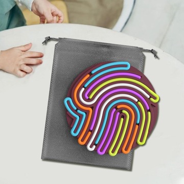 Доска для сенсорной активности, координация, бесшумная доска для игр, детская доска, красная