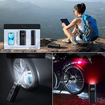 АВТОМОБИЛЬНЫЙ КОМПРЕССОР МОТОЦИКЛ БЕСПРОВОДНОЙ НАСОС ВЕЛОСИПЕД POWERBANK USB