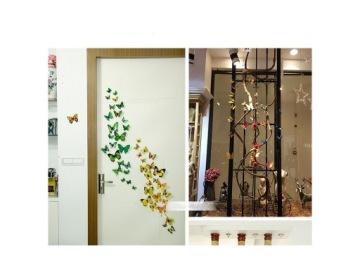 Наклейка на стенах 3D бабочки -бабочки украшения