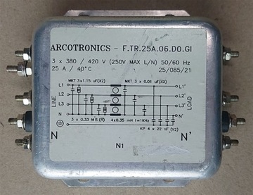 Filtr Arcotronics F.TR.25A.06.DO.GI 3PH 25A