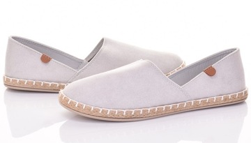 ЖЕНСКИЕ ЭСПАДРИЛЫ ЛЕГКИЕ ТЕННИСНЫЕ ТУФЛИ С ВЫРЕЗАМИ, СЕРЫЕ