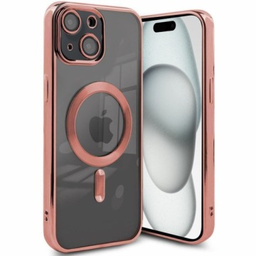 КЕЙС МАГНИТНЫЙ БЛЕСК + СТЕКЛО 9Н для IPHONE 15