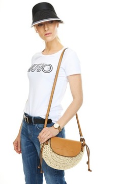 СУМКА НА ПЛЕЧО СУМКА В БОХО СОЛОМА из экокожи