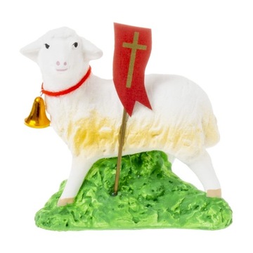 Baranek Wielkanocny Figurka Baranka 10 cm Ozdoby Wielkanocne do koszyczka