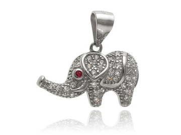 ZAWIESZKA RODOWANA SŁONIK NA SZCZĘŚCIE ELEPHANT
