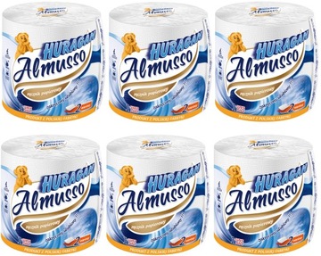6 x RĘCZNIK PAPIEROWY ALMUSSO HURAGAN