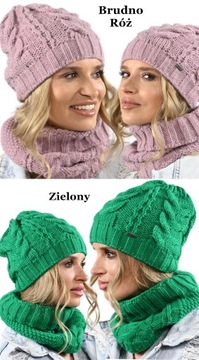 ПОЛЬША ЖЕНСКАЯ ТРИКОТАЖНАЯ шапка-смюрфетка ЦВЕТА - А4
