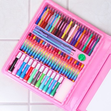 НАБОР ДЛЯ КРАСКИ, рисования, художественный, чемодан, 208 шт. маркеры, мелки