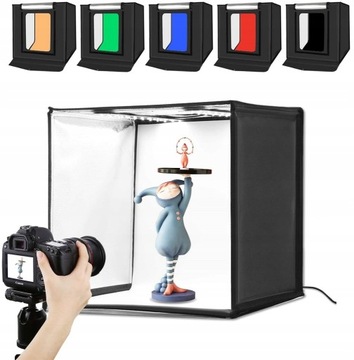 NAMIOT BEZCIENIOWY STUDIO 25*25* 25CM 96LED CZARNY