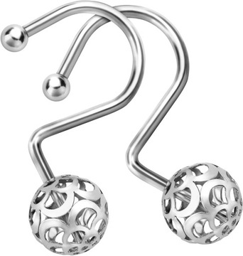 Silver Metal Shower Curtain Hook Ring