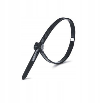 Opaski Zaciskowe Kablowe 370x3,6mm Czarne 100szt