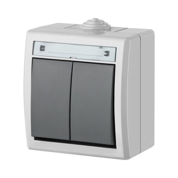 Wyłacznik hermetyczny Aquant podwójny IP55 1202-10