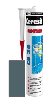 Silikon sanitarny CS 25 Ceresit 280ml - kolor 111 Iron Gray - uszczelniacz