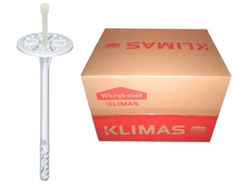 KOŁKI ŁĄCZNIKI IZOLACJI DO STYROPIANU 26cm 100 szt