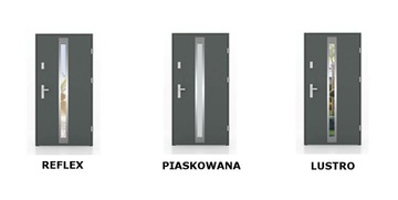 Наружные стальные двери 80/55 RAW REFLEX ДУБ