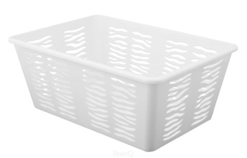 KOSZYK PLASTIKOWY ZEBRA 4 BIAŁY BRANQ