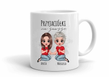 KUBEK 2 SIOSTRY PRZYJACIÓŁKI koleżanki PANIEŃSKI prezent