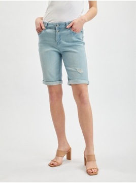 Jasnoniebieskie szorty damskie jeansowe ORSAY