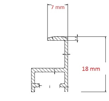 Рамка АЛЮМИНИЕВАЯ рама 50х70 оргстекло, АНТИ-ОТРАЖЕНИЕ