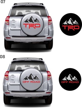 Наклейки Toyota RAV4 на запаску 4X4 2 цвета