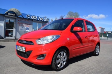 Hyundai i10 II 2013 Hyundai i10 1.1 Benzyna , AUTOMAT, 5-drzwi, Klimatyzacja, Czerwony, Rok Gw, zdjęcie 4