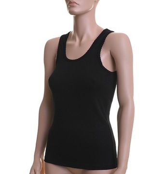 Koszulka DAMSKA - BAWEŁNA 100% Czarna - S