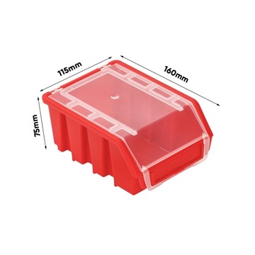 Ergobox 2+ Красный кошачий туалет с крышкой