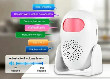 Датчик входной сигнализации для дома, PIR-датчик движения со звуком, пульт дистанционного управления