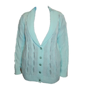 SWETER DAMSKI R. 48 ZIELONY KARDIGAN