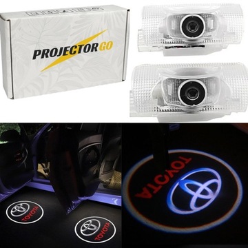 TOYOTA LED LOGO PROJEKTOR LAMPKI DRZWIOWE PLUG AND PLAY COROLLA AURIS RAV4