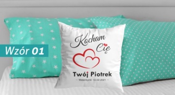 ПОДУШКА LOVE С ПРИНТОМ, ПОДАРОК ​​НА ДЕНЬ ВАЛЕНТИНА