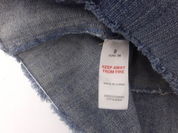 TOPSHOP jeansowa SPÓDNICZKA postarzana _ 36 S