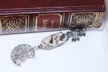 уникальная ПРЕМИУМ КНИГА ЗАКЛАДКА сова иолит агат камни КОРОБКА