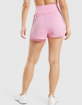 СПОРТИВНЫЕ ШОРТЫ GYMSHARK РОЗОВЫЕ С ЛОГОТИПОМ S 1Z8E1_C*