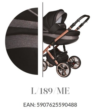 Коляска Baby Merc Faster Style Limited 2в1 белого цвета