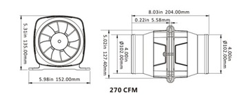 ВЫТЯЖНОЙ ВЕНТИЛЯТОР 12В 46020